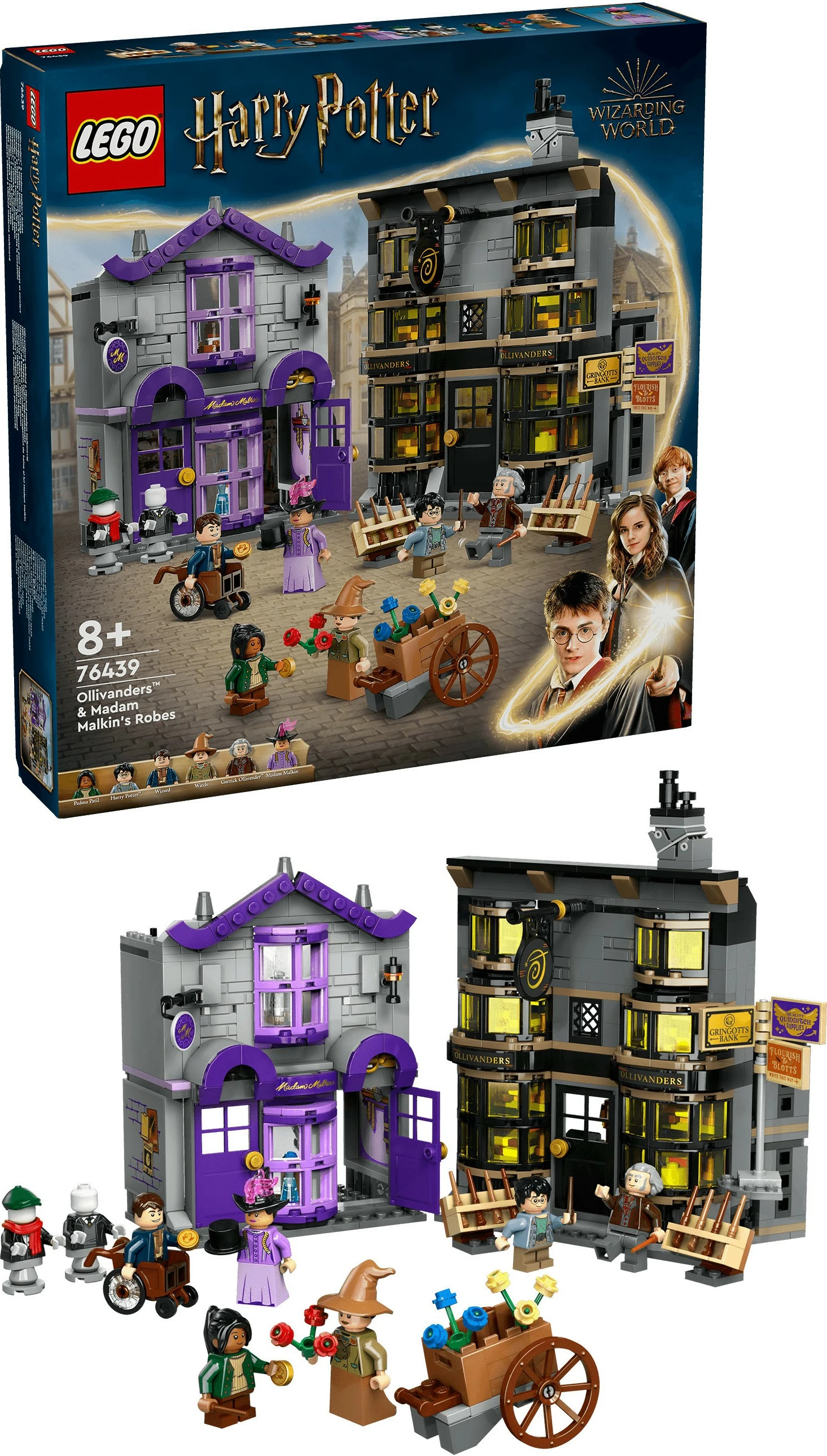 Set ndërtimi LEGO Ollivanders™ & Madam Malkin's Robes, 744 copë, shumëngjyrësh