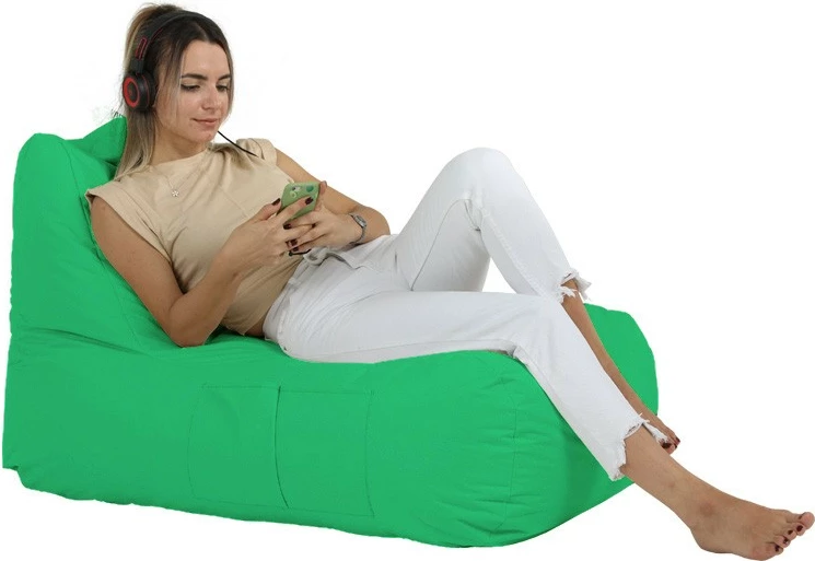 Qese ulëse për kopsht, ngjyrë e gjelbër, Atelier del Sofa, Trendy Comfort Bed Pouf