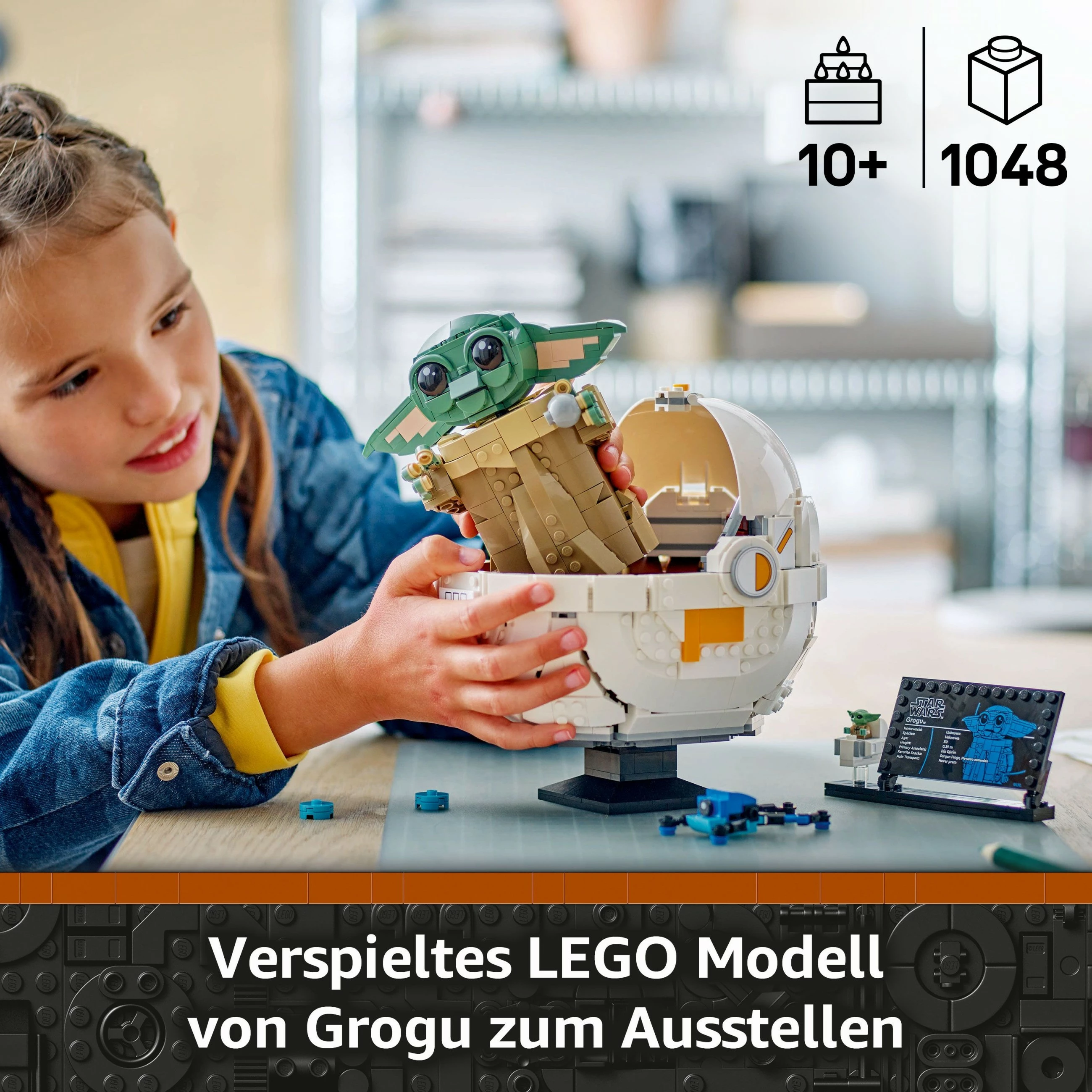 Set ndërtimi LEGO Star Wars Grogu, shumëngjyrësh