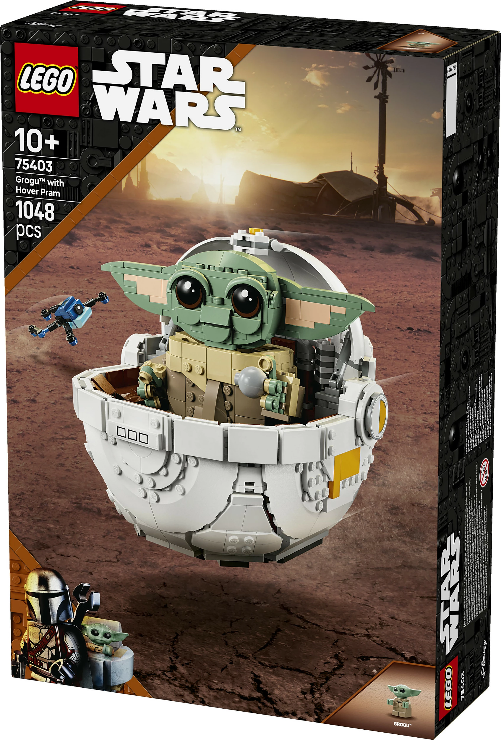 Set ndërtimi LEGO Star Wars Grogu, shumëngjyrësh