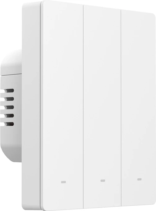 Switch smart Sonoff ZBM5-3C-80W, 3 kanale, Zigbee, i bardhë
