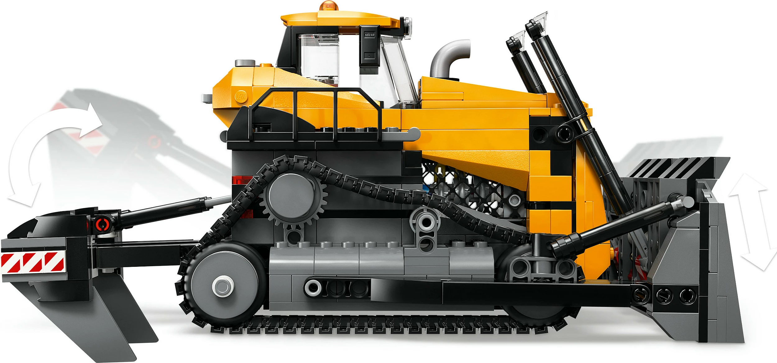 Set ndërtimi LEGO City Bulldozer i Verdhe 60466, 682 copë, 8+ vjeç, shumëngjyrësh