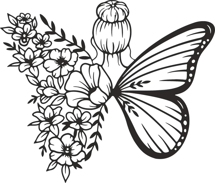 Dekor muri Terfia, metal i zi, 60x1.5x60cm