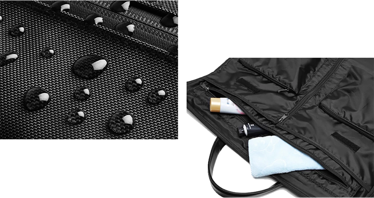 Çantë udhëtimi Wozinsky Premium, 45L, me xhep të lagësht, e zezë