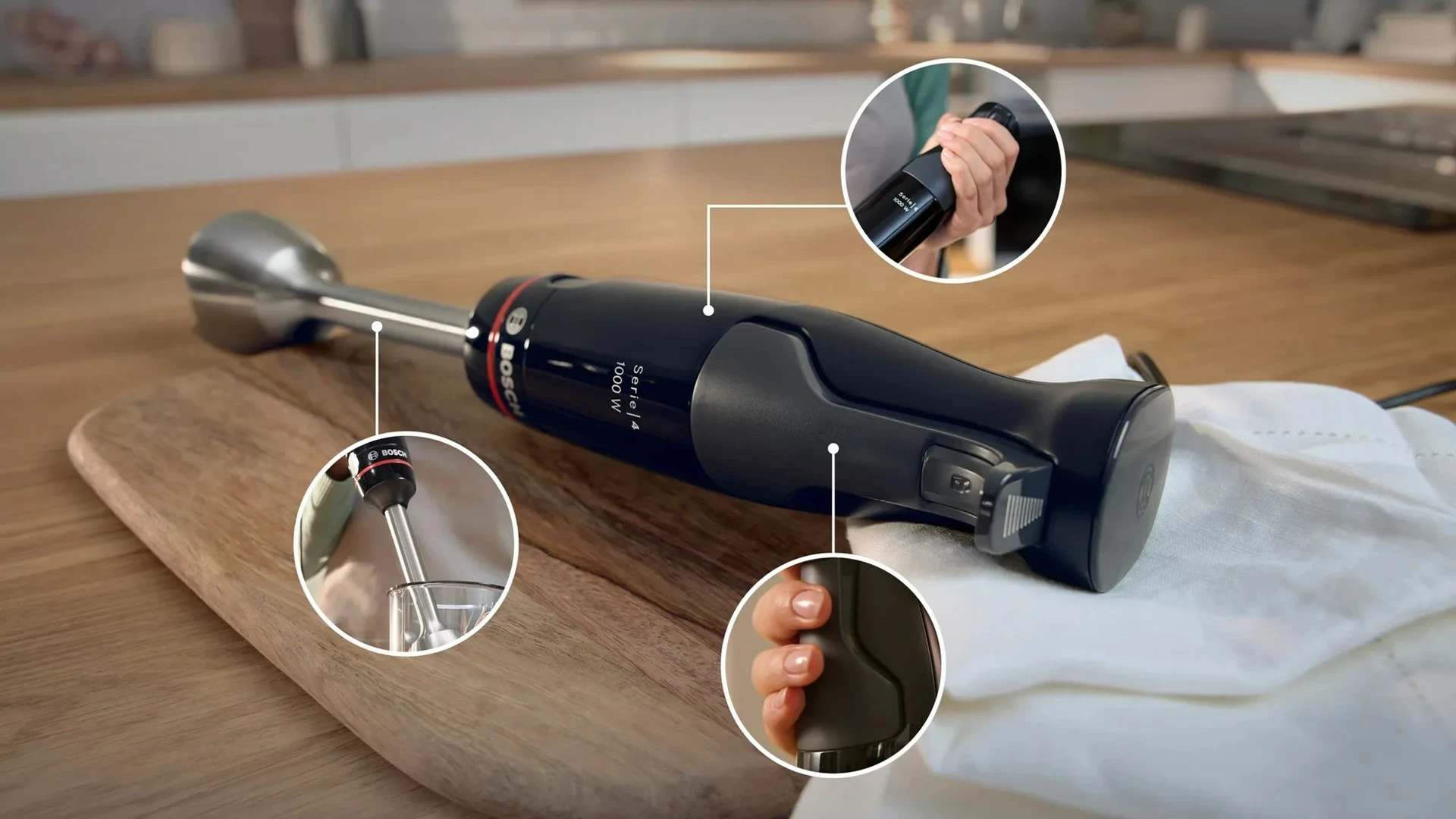 Blender Bosch Serie 4 MSM4B623, Anthracite