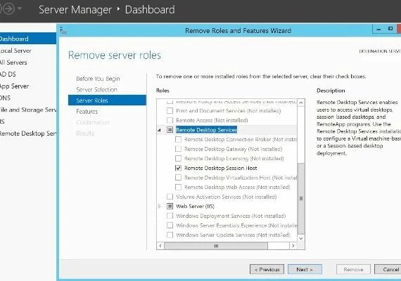 Windows Server 2012 Remote Desktop Services 50 User Connections Global