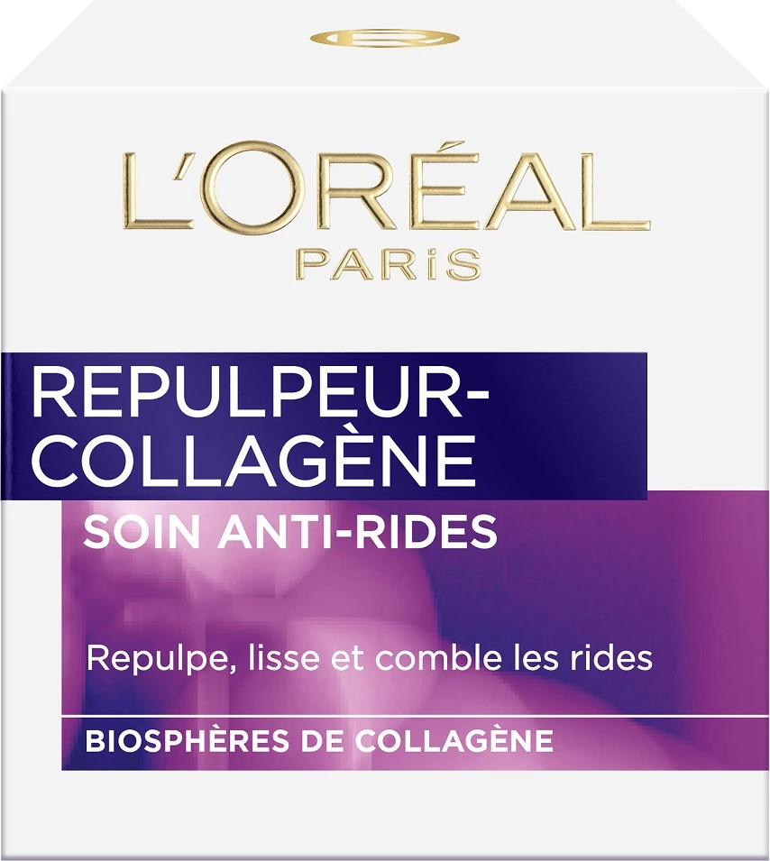 Krem kundër rrudhave për fytyrë L'Oreal Paris Collagen Repulpeur Soin Anti-Wrinkles për femra 50ml