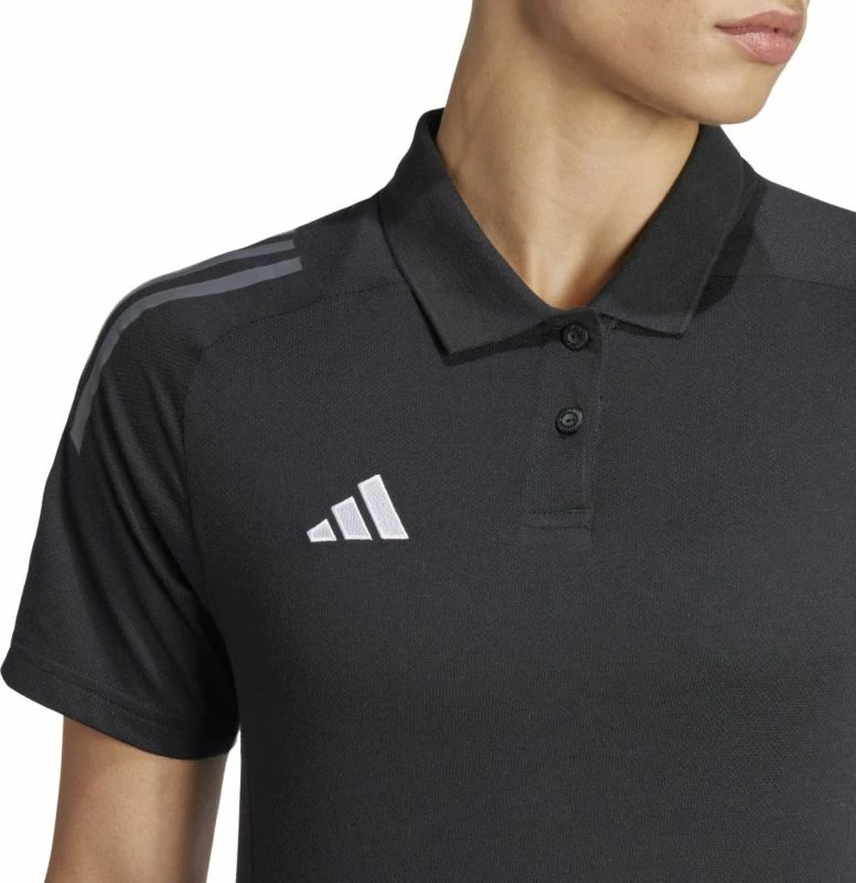 Maicë polo për femra adidas, e zezë