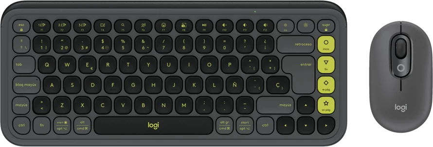 Set tastierë dhe maus Logitech POP Icon Combo Bluetooth US INT'L, grafit