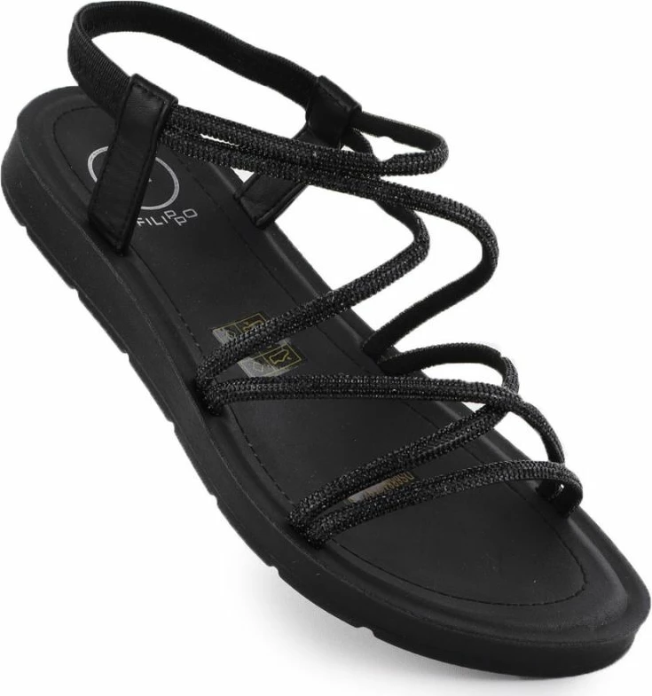 Sandale femrash Filippo DS6884, të zeza