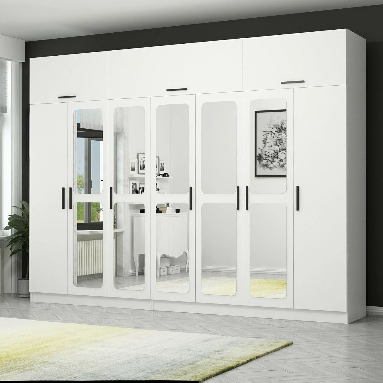 Dollap Skye Decor, ngjyrë e bardhë, 3949