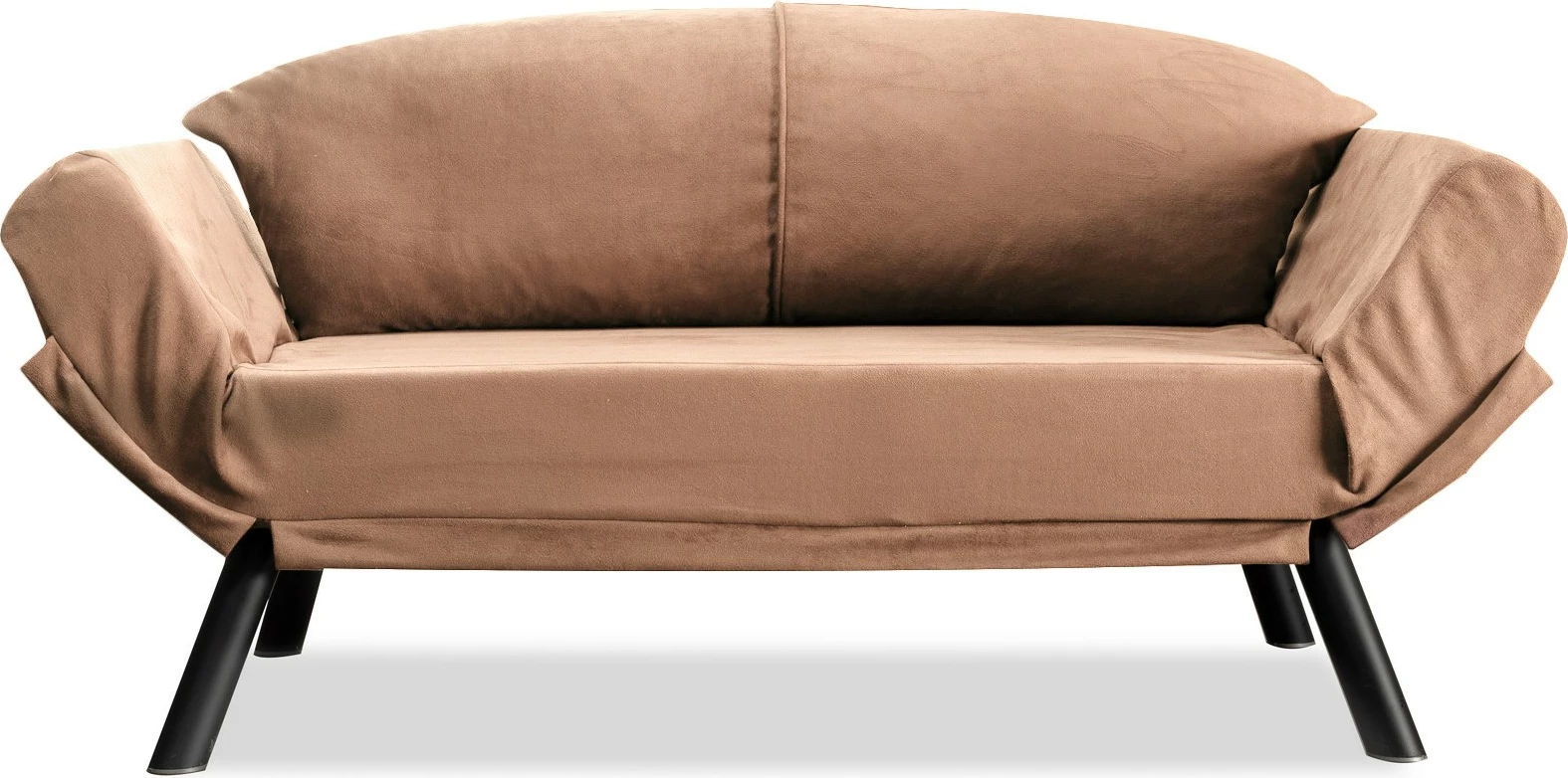 Divan-krevat dy vendësh, Genzo, ngjyrë kafe e çelët