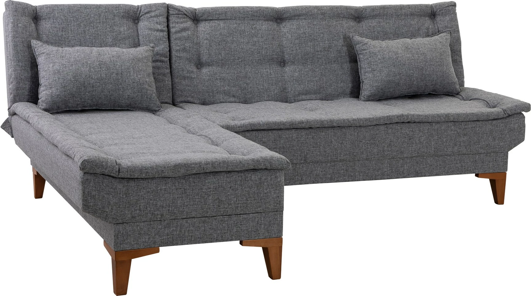 Kënd-sofë shtrat Atelier del Sofa, Santo, kënd majtas, ngjyrë gri e errët