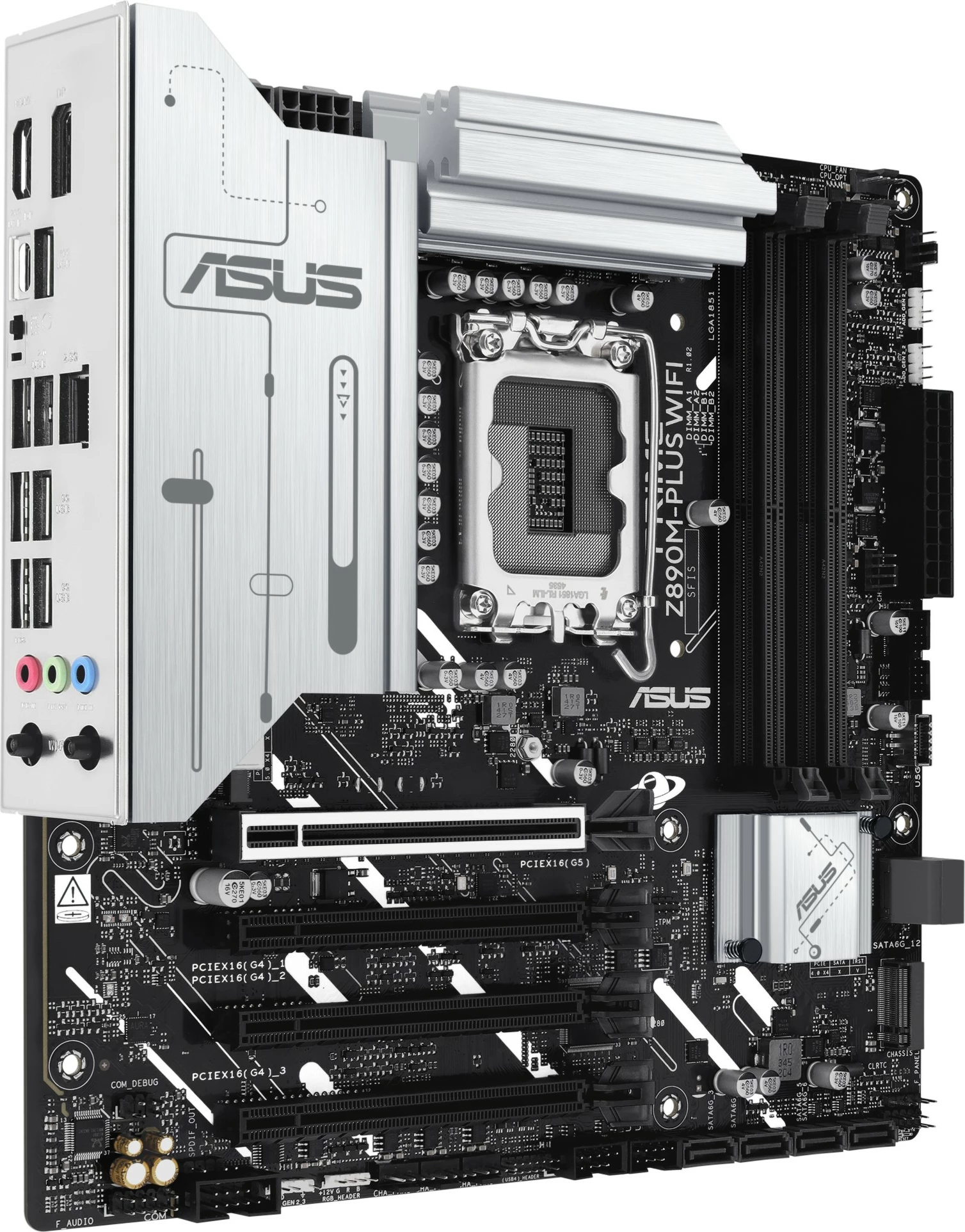 Pllakë amë ASUS PRIME Z890M-PLUS WIFI, Intel, LGA 1851, DDR5, 192 GB