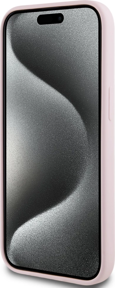 Mbështjellës Karl Lagerfeld Silicone Karl&Choupette MagSafe për iPhone 15, Rozë