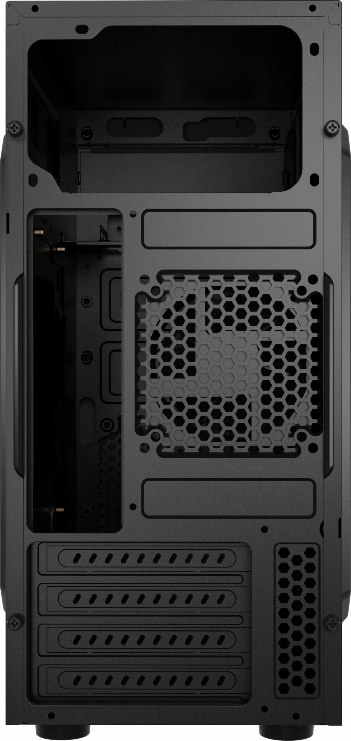 Kasë Natec Helix NPC-2171 mini tower microATX/Mini-ITX me USB-C, pa PSU, e zezë