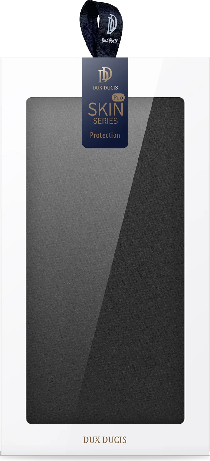 Mbështjellës Dux Ducis Skin Pro për iPhone 15 Plus, me kapak, xhep kartelash, i zi