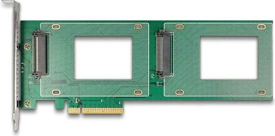 Kartelë PCIe DeLOCK PCI Express 4.0 x8 në 2x U.2 NVMe SFF-8639, internal
