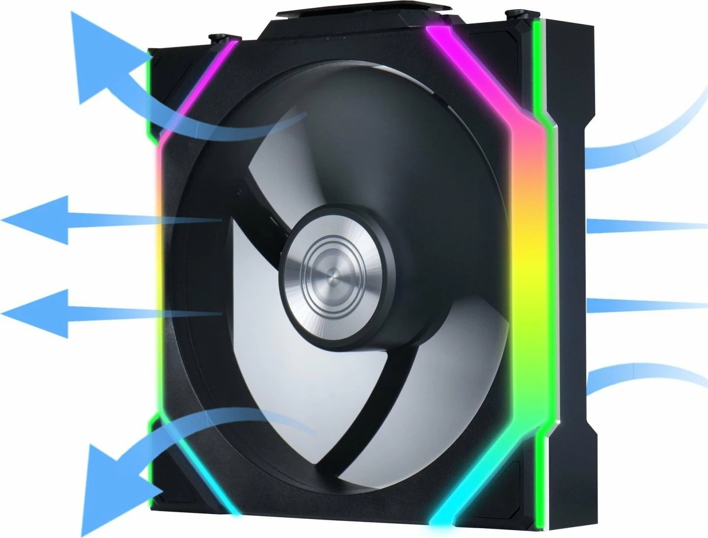 Ventilatorë PC Lian Li UNI FAN SL Wireless 120 Reverse Blade ARGB PWM 3-pack, i zi