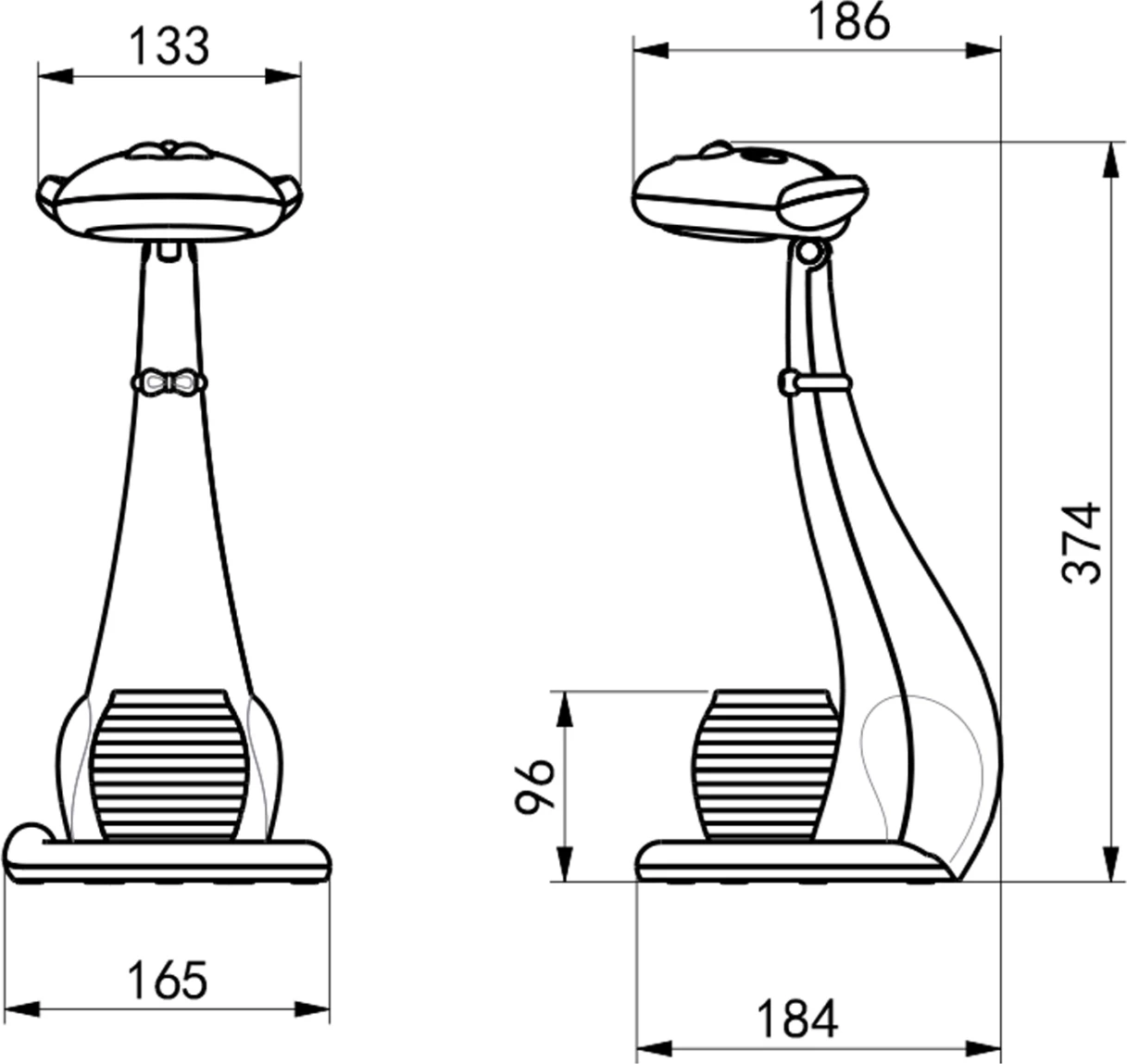 Llambë tavoline për fëmijë, figurë mace, FH4457.01, ngjyrë bardhë, me mbajtëse lapsash