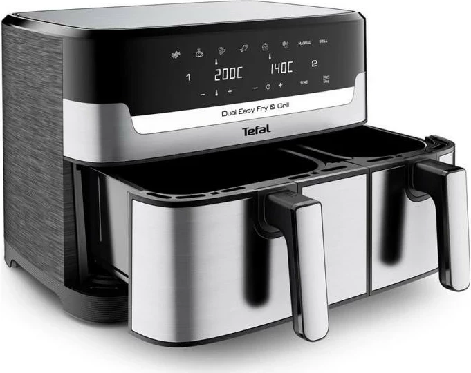 Fryer pa yndyrë Tefal EY905D10, 8L, 2 shporta, inox, argjendtë