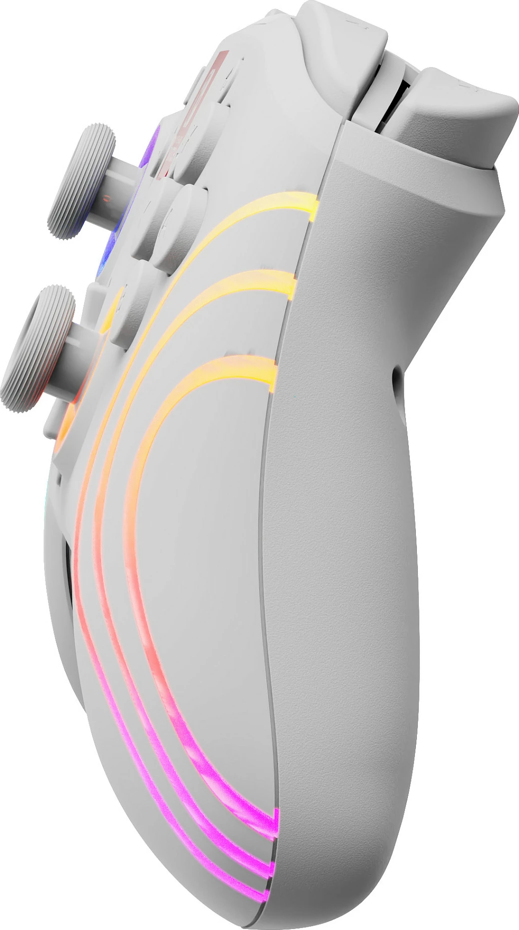 Gamepad PDP Afterglow Wave Wireless për Nintendo Switch/Switch OLED, RGB, i bardhë