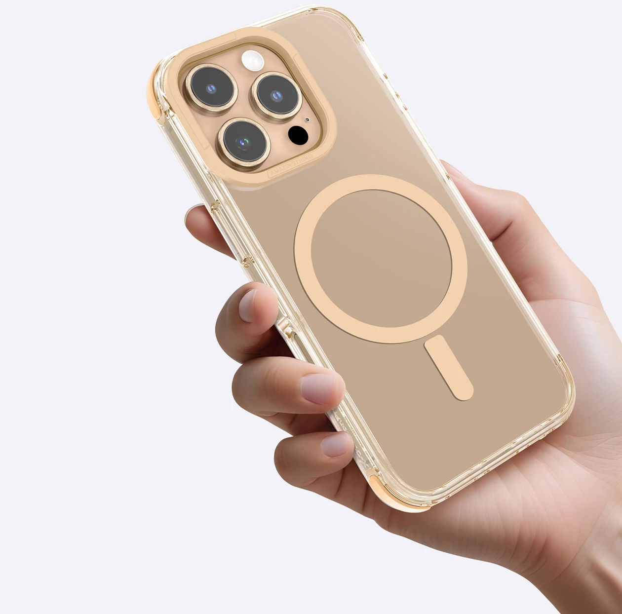 Mbështjellës AmazingThing Omni Mag Case për iPhone 16 Pro, rozë e artë