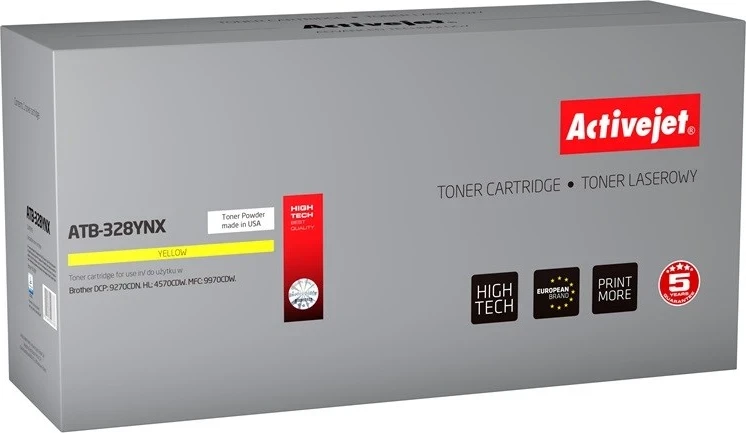 Toner zëvendësues Activejet ATB-328YNX për printer Brother, i verdhë