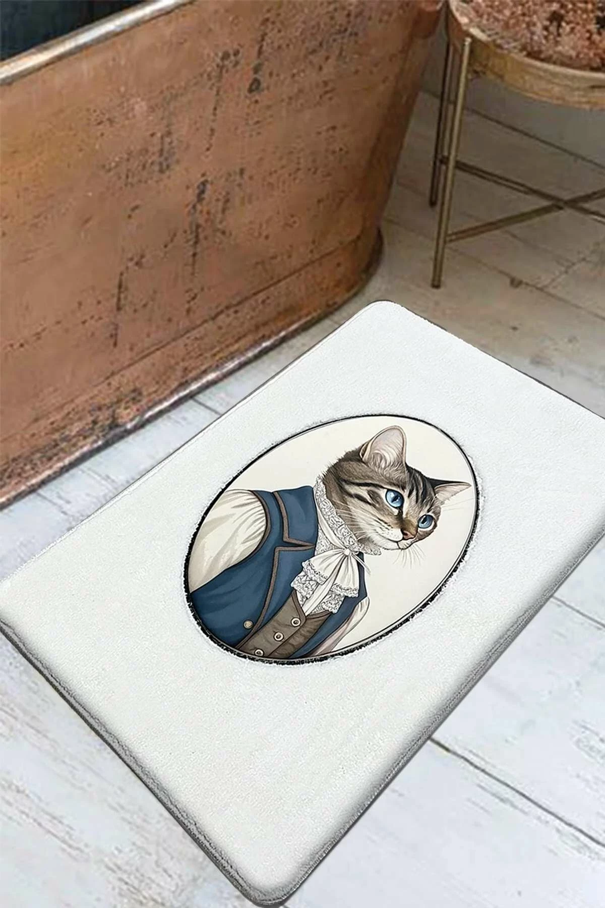 Tapet për banjo Mijolnir, Modcat, ecru, 60x100cm
