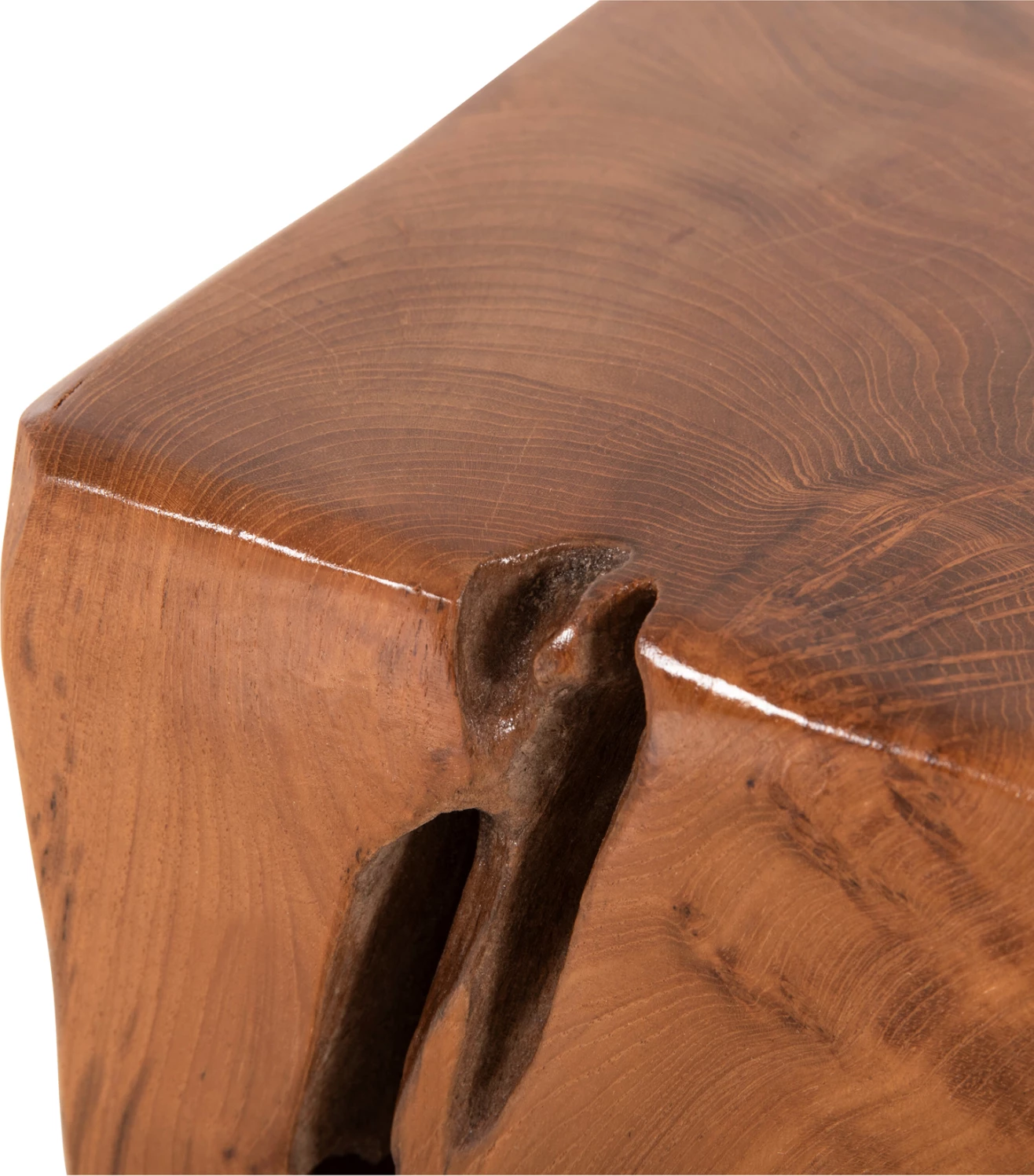 Karrige e ulët KUMO FH7893 dru TEAK ngjyrë natyrale 30x30x40Hcm