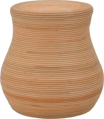 Karrige për bar Bulaten Inart prej rattani, ngjyrë natyrale, D45x45cm