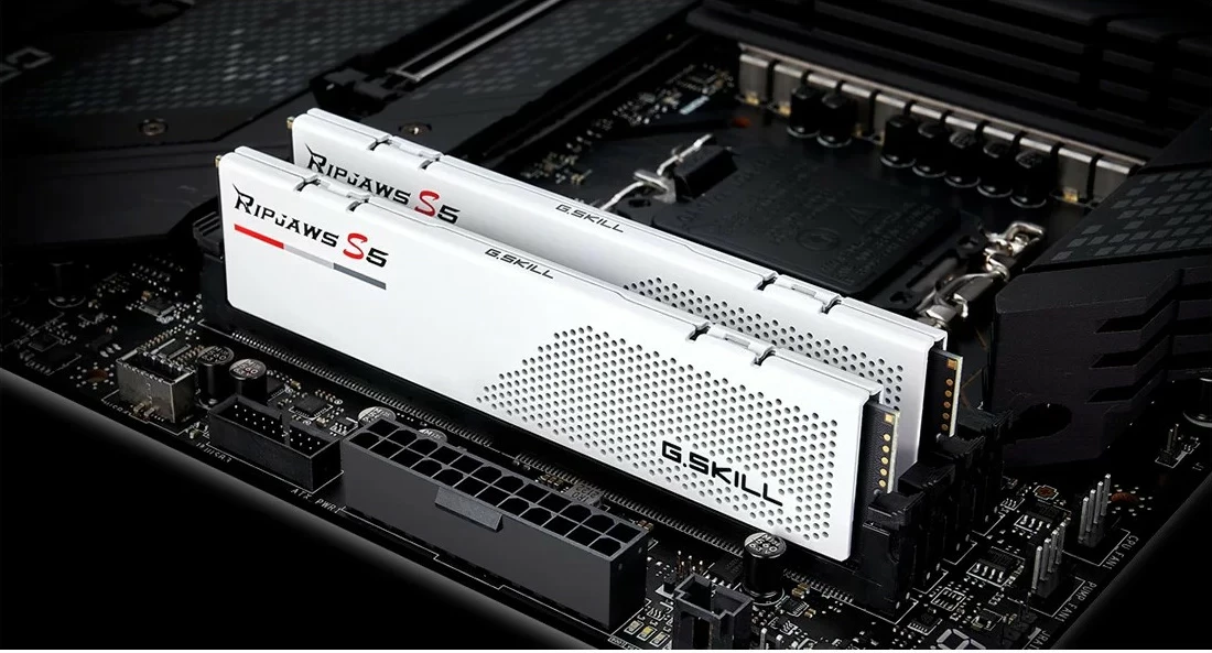 RAM Memorje G.Skill Ripjaws S5 64GB (2x32GB) DDR5 6000MHz e bardhë