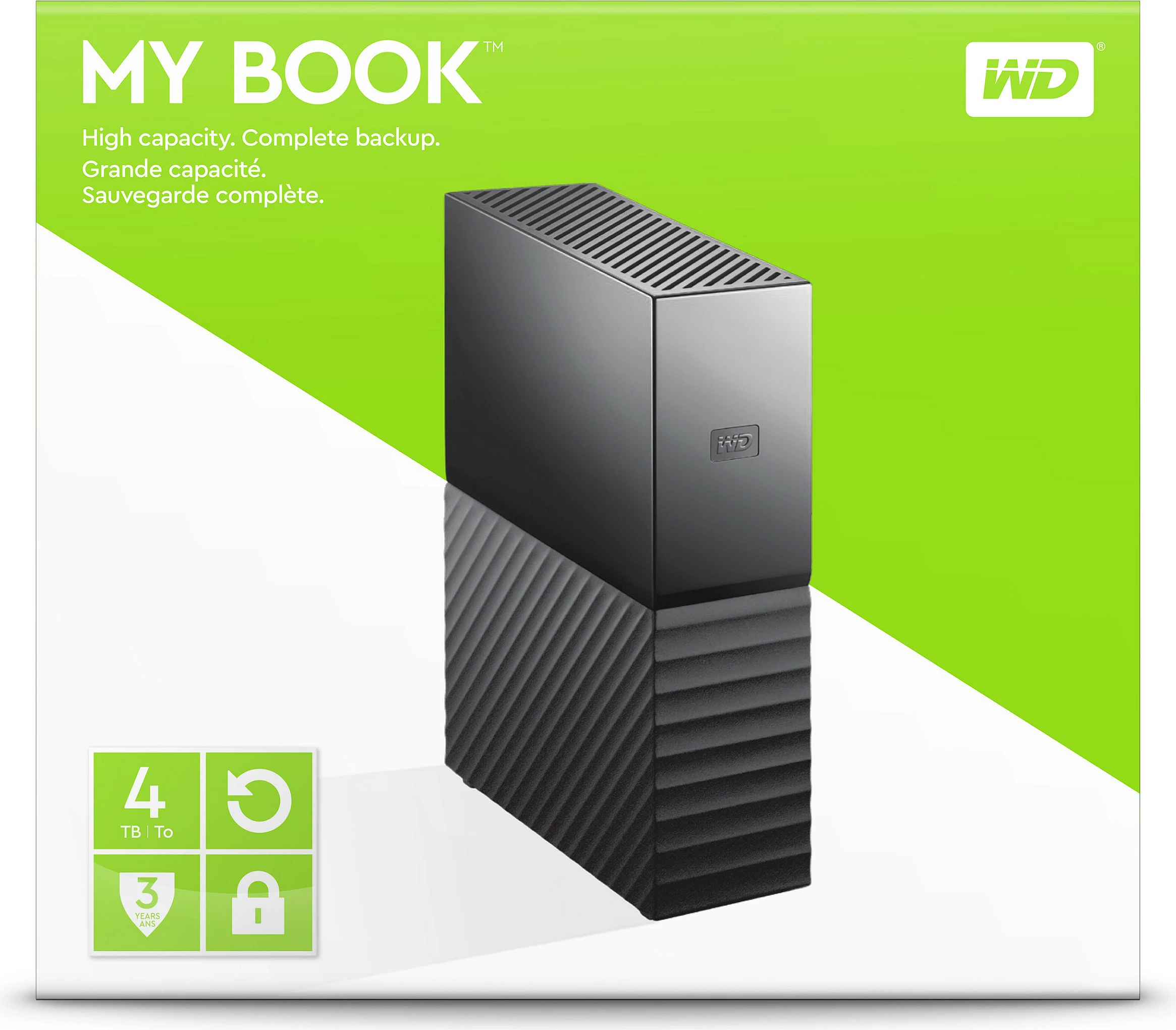 Hard disk ekstern Western Digital My Book, 4 TB, 3.5", 3.2 Gen 1 (3.1 Gen 1), i zi