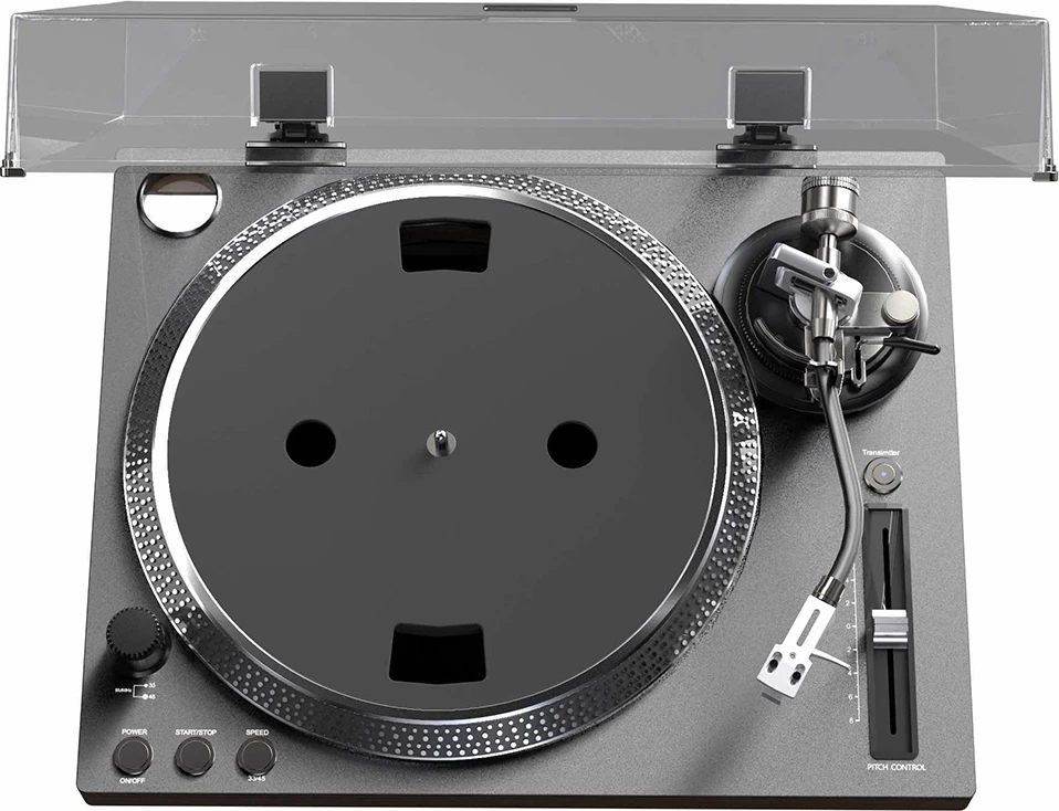 Gramafon Aiwa APX-1200BT/BK, Bluetooth 5.1, USB regjistrim, 12\" pjatë alumin, belt drive, zi