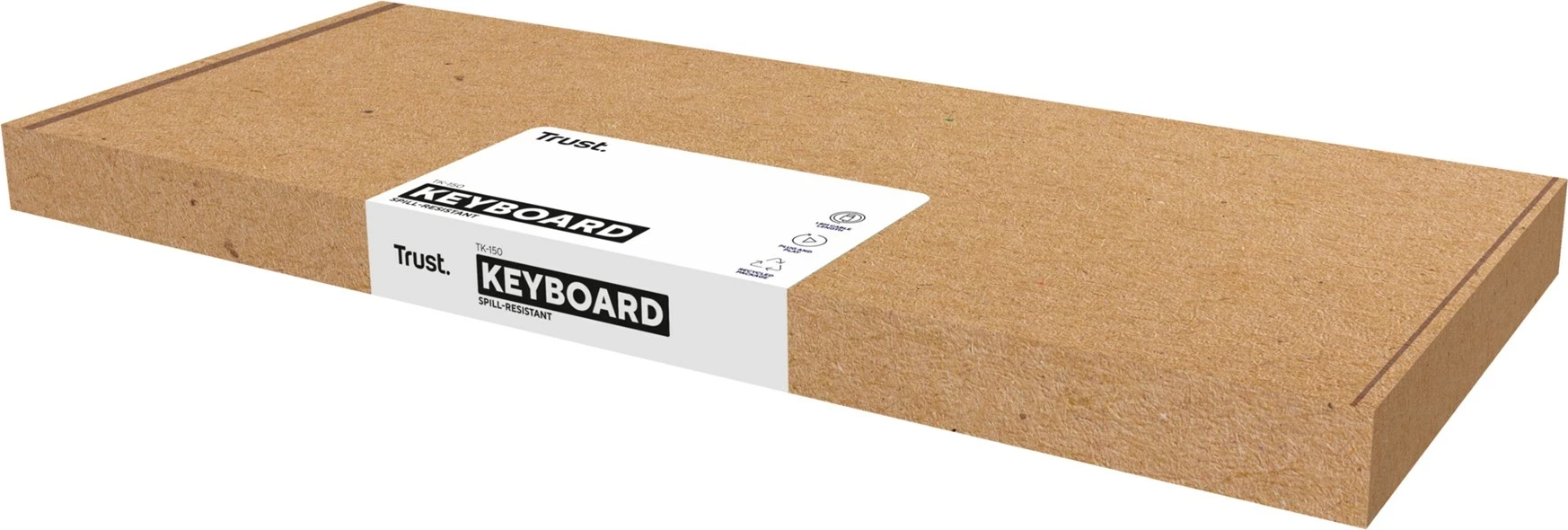 Tastaturë Trust TK-150 USB QWERTY, E zezë