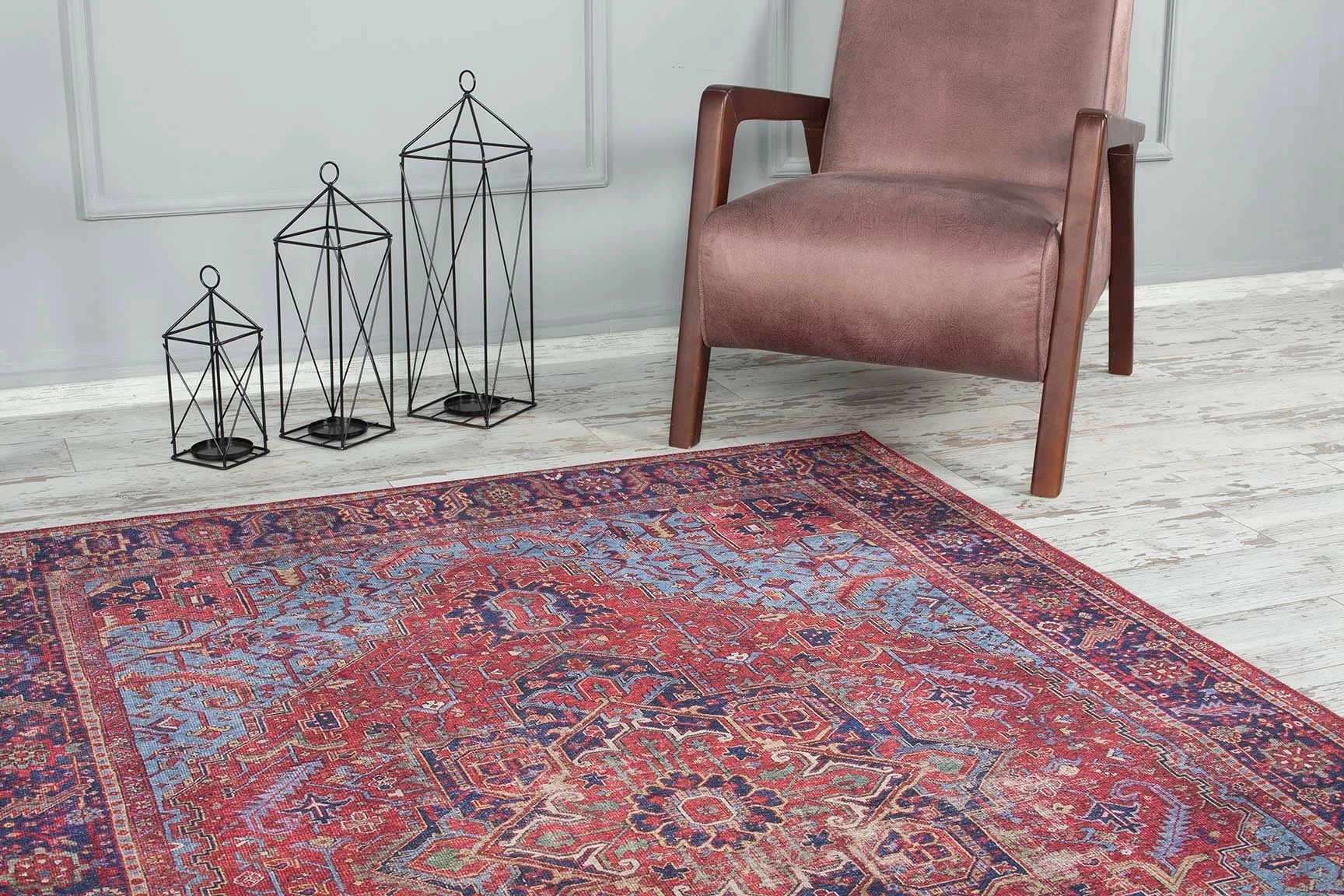 Qilim për korridor, 75x230cm, Conceptum Hypnose, ngjyra të përziera, kuq e kaltër AL 162