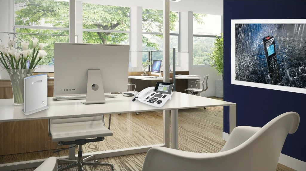 Telefon IP AGFEO ST 56, i bardhë, me kabllo