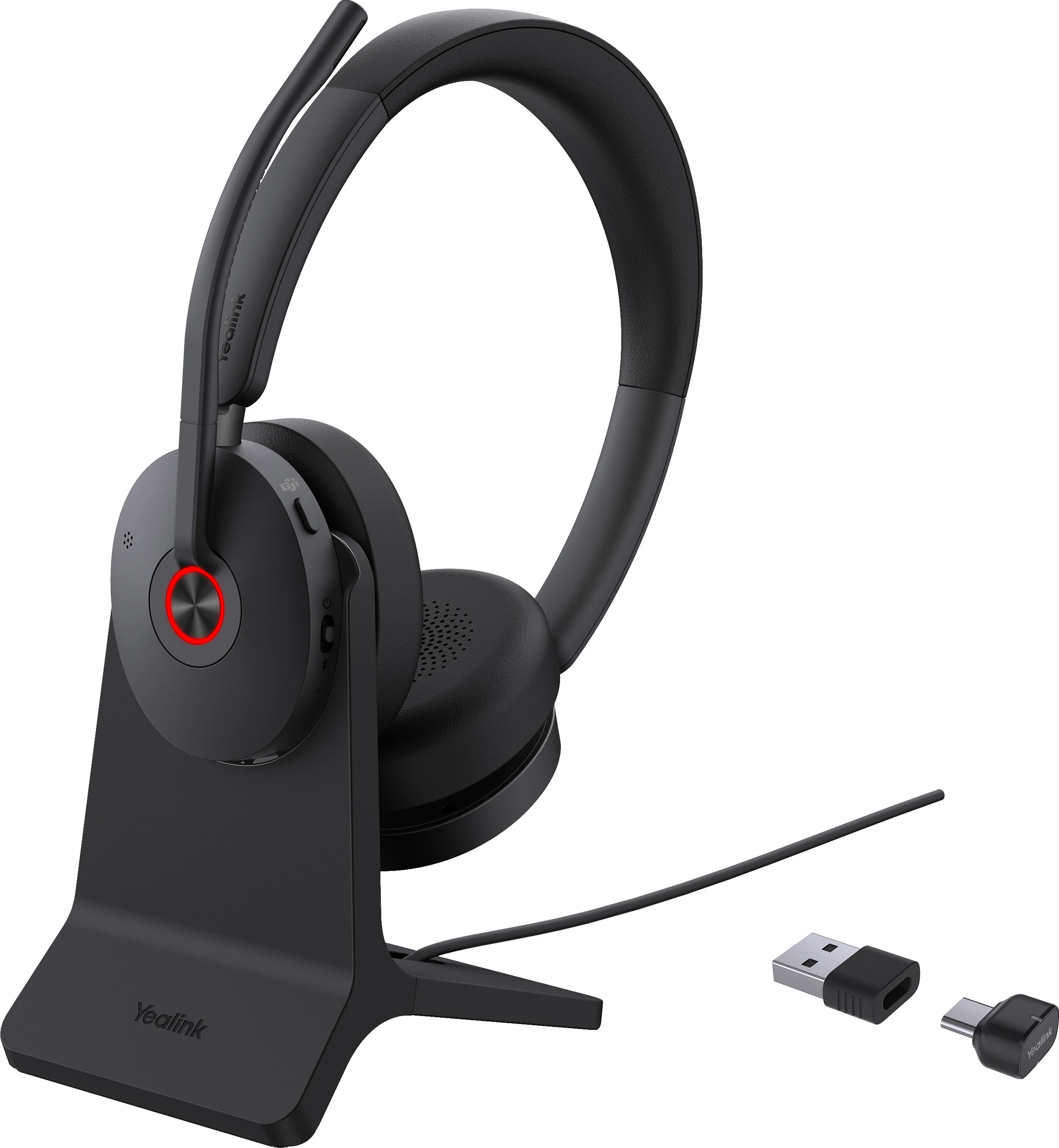 Kufje Yealink BH74, Bluetooth, ANC, USB-C/A, e zezë