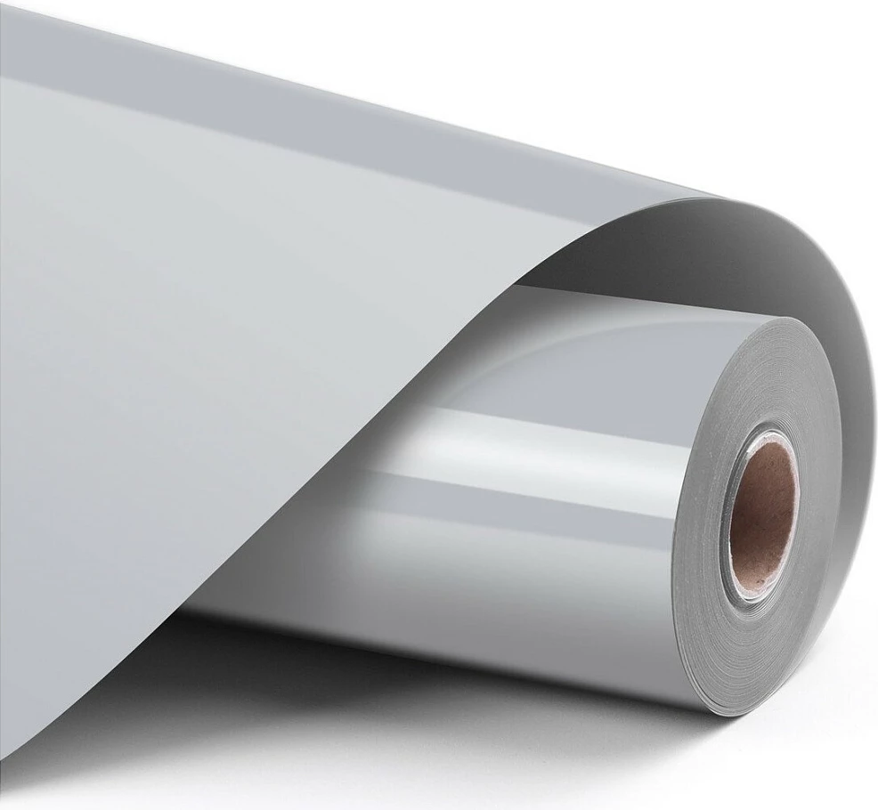 Folje vinili për plotter LOKLiK Basic 30.5 x 180 cm, me shkëlqim, argjendtë