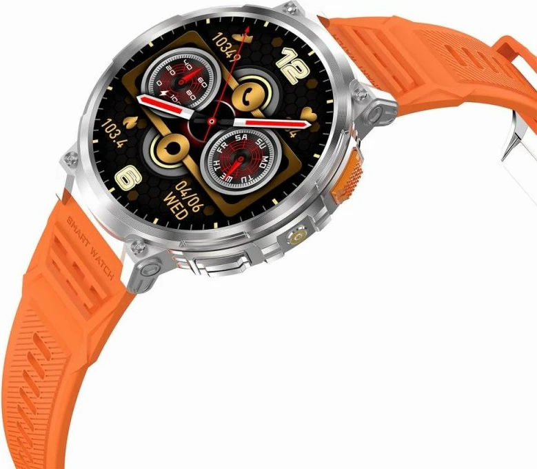 Smartwatch Gravity për meshkuj, e zezë