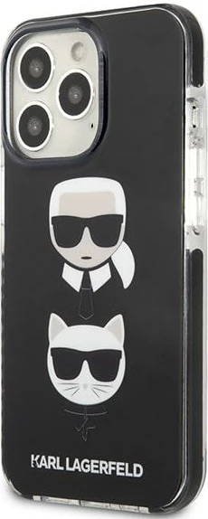 Mbështjellës Karl Lagerfeld KLHCP13XTPE2TK për iPhone 13 Pro Max 6.7", i zi