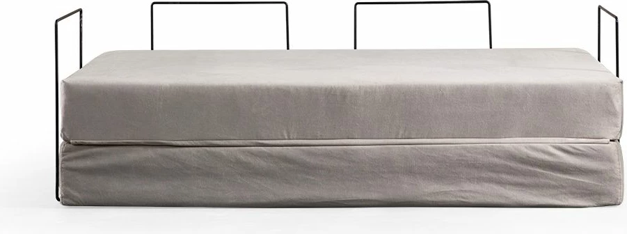 Divan-krevat dy vendësh, ngjyrë gri e çelët, Atelier del Sofa, Via Con