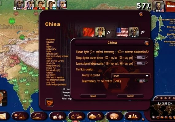 Masters of the World: Geopolitical Simulator 3 EN/DE/FR/IT/RU/ZH/ES Global