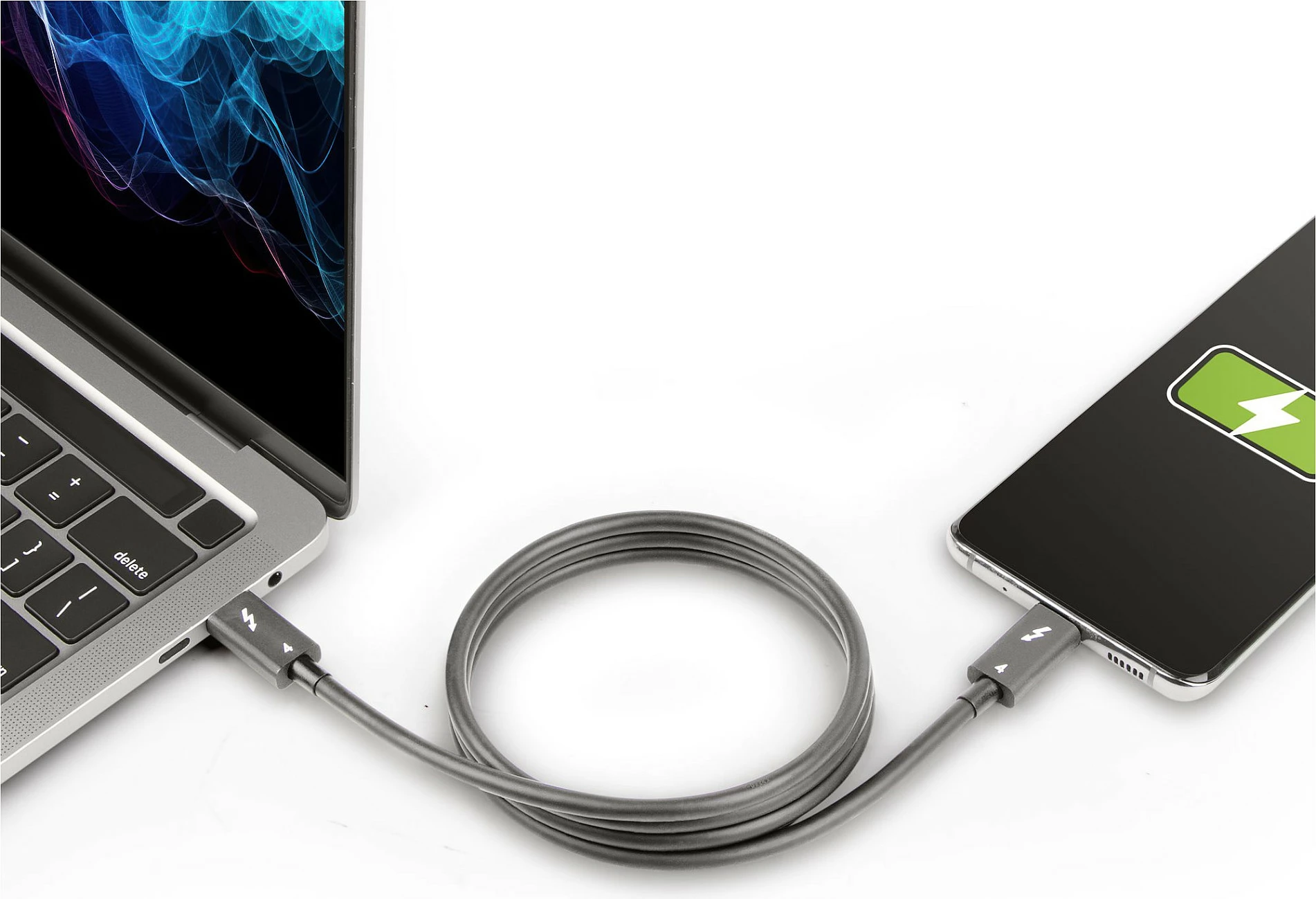 Kabllo Thunderbolt 4 StarTech 1m, 40Gbps, USB-C, 100W PD, 8K, e zezë