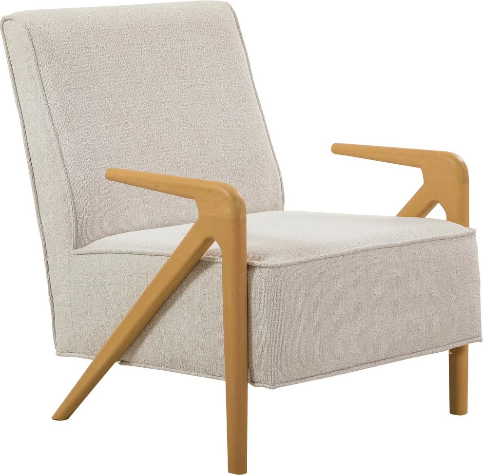 Set divan-krevat Atelier del Sofa, Larus Wood, ngjyrë lisi dhe krem