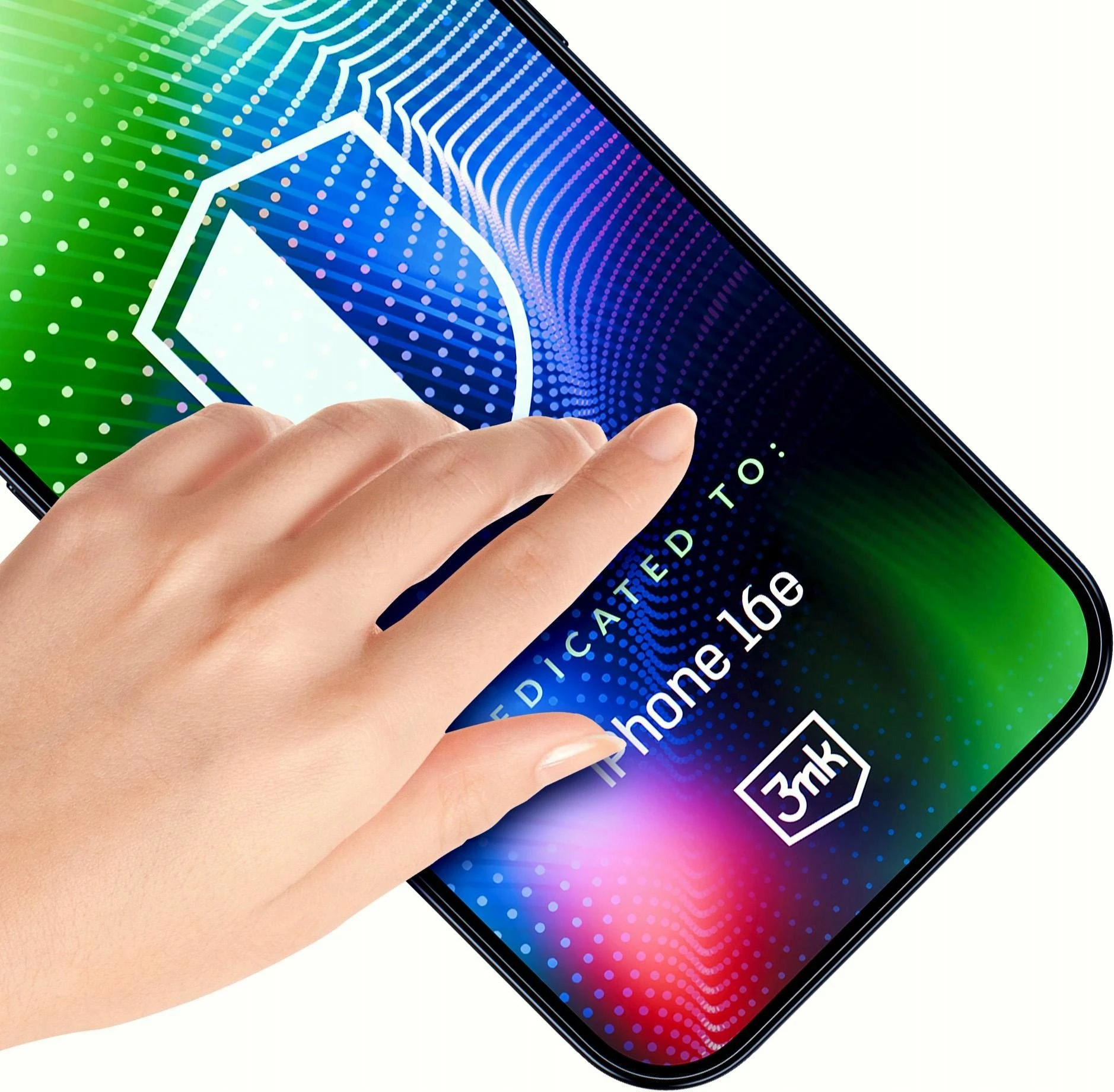 Xham i kalitur mbrojtës për ekran 3MK HARDY® Ultra Glass™ për Apple iPhone 16E, 9H, me aplikator (set)