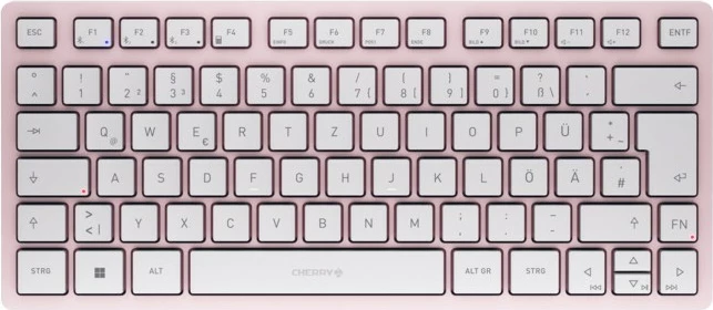 Tastierë Cherry KW 7100 MINI BT, Wireless, Bluetooth, Scissor key switch, QWERTZ, Rozë