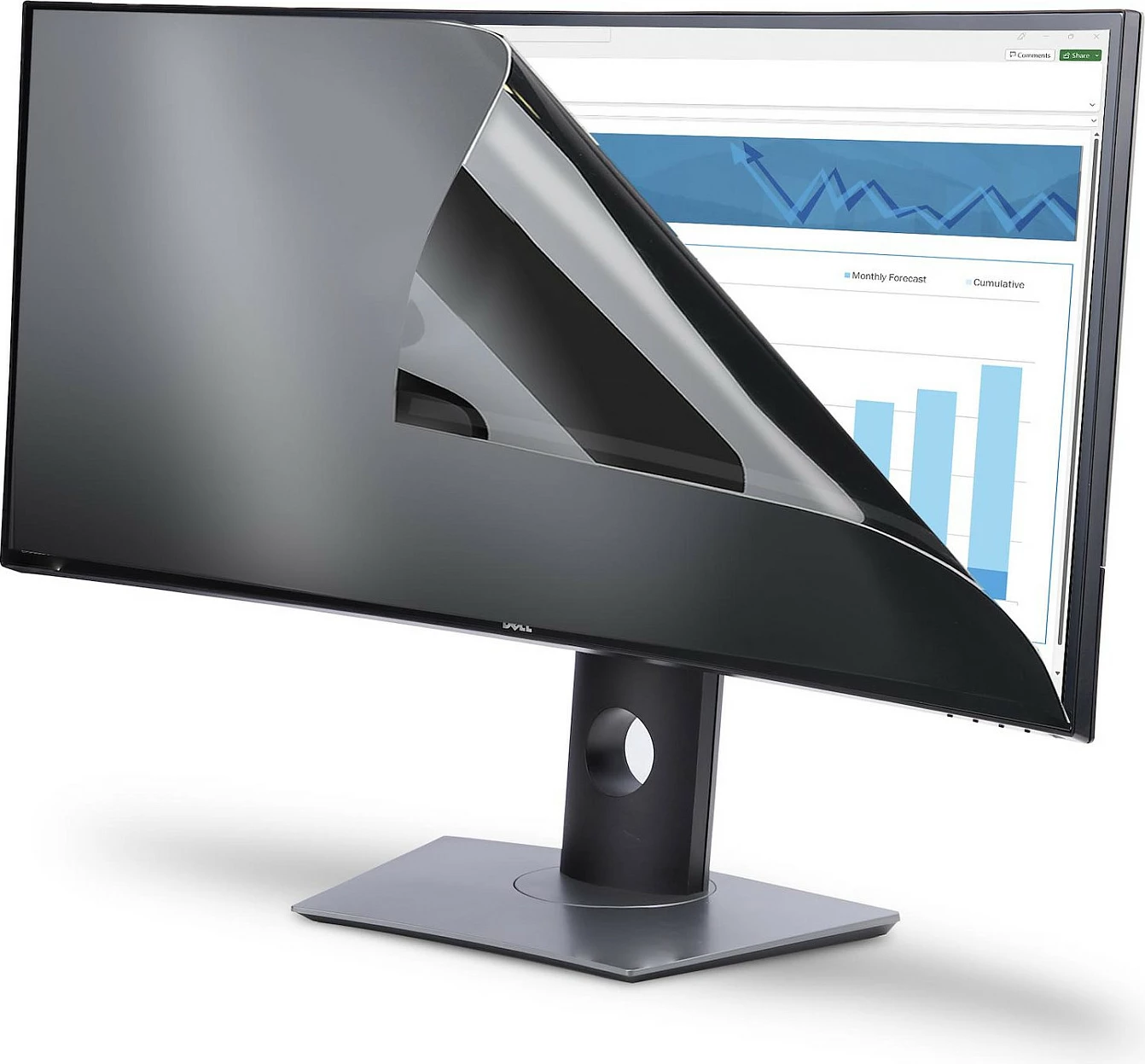 Filter privatësie për monitor StarTech për Dell P3424WE, 34 inç 21:9, dy-anësh matte/shkëlqyes, anti-blue, i zi