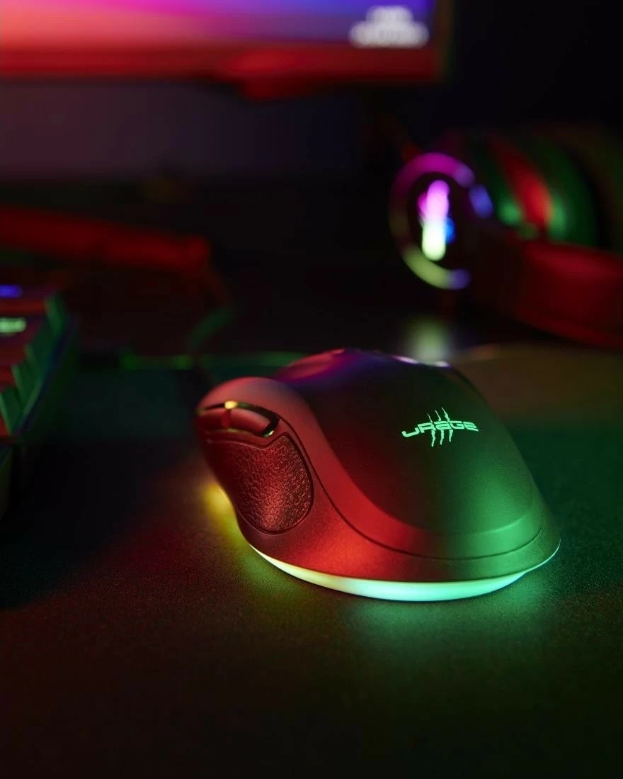 Maus gaming uRage Reaper 340, me kabllo, 8000 DPI, RGB, e zezë