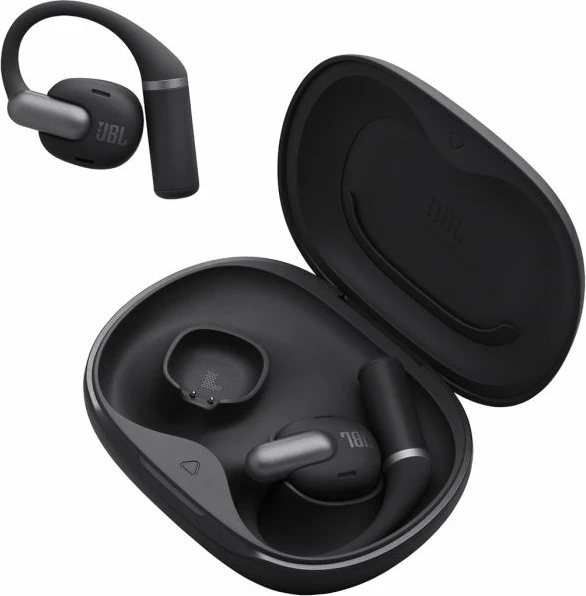Kufje wireless open-ear JBL Sense Pro, Hi-Res LDAC, 38h, IP54, Bluetooth 6.0, të zeza, me kuti karikimi